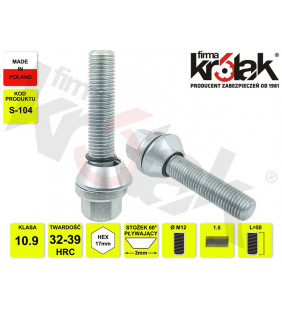 M12x1.5x50/p.o.s/17 | S-104 | Firma Królak