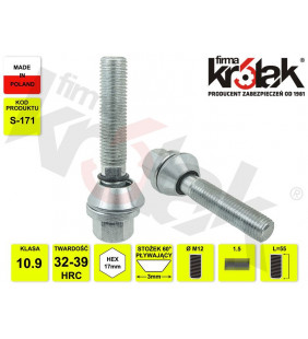 M12x1.5x55/p.o.s/17 | S-171 | Firma Królak