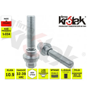 M14x1.5x64/p.o.p/17 | S-034 | Firma Królak