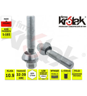 M14x1.5x60/p.o.s/17 | S-165 | Firma Królak